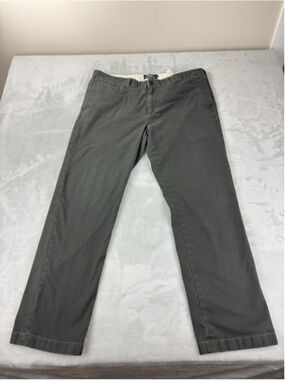 Cc Filson Charcoal Grey Draftsman Canvas Chino Pants Trim Fit Men 38 W X 31 L